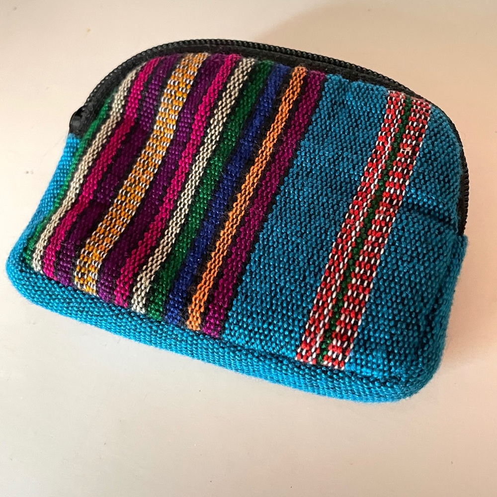 Cute embroidered purse mini walllet hand crafted from Mexico - Picture 3 of 7